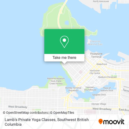 Lamb's Private Yoga Classes map