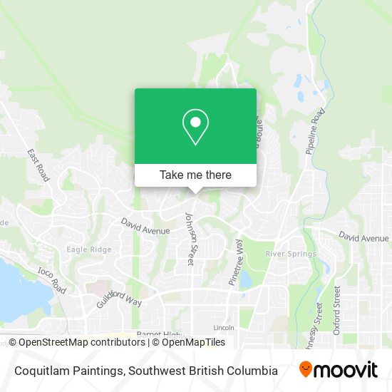 Coquitlam Paintings map