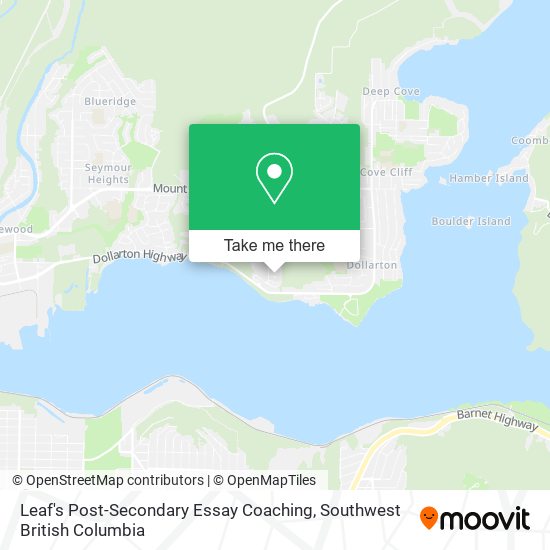 Leaf's Post-Secondary Essay Coaching map