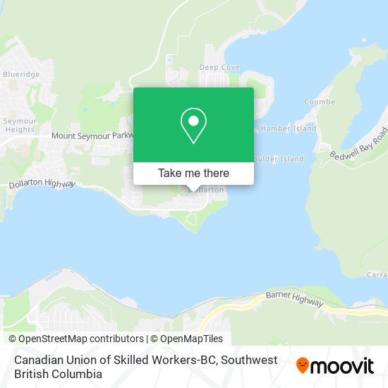 Canadian Union of Skilled Workers-BC map