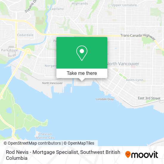 Rod Nevis - Mortgage Specialist map