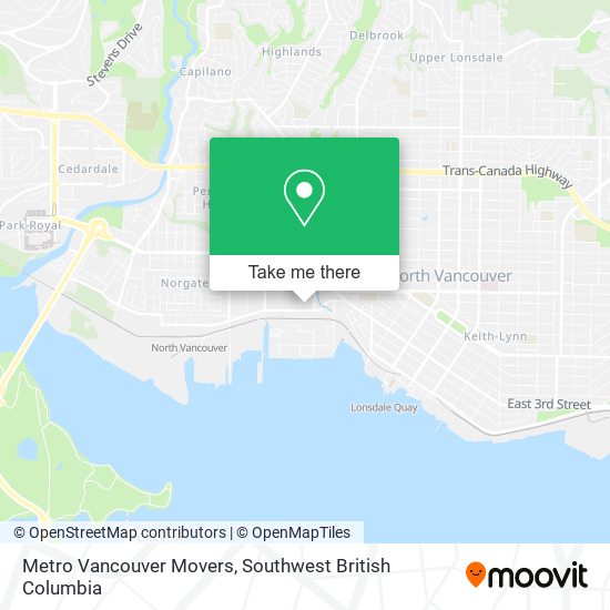 Metro Vancouver Movers map