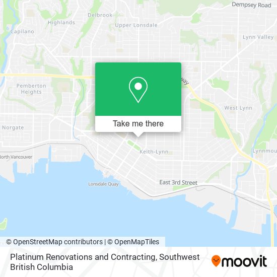 Platinum Renovations and Contracting map