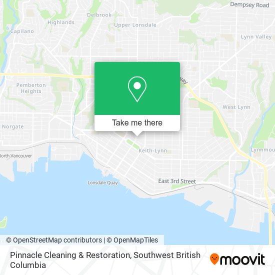 Pinnacle Cleaning & Restoration map