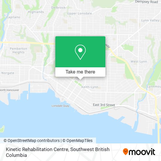 Kinetic Rehabilitation Centre map