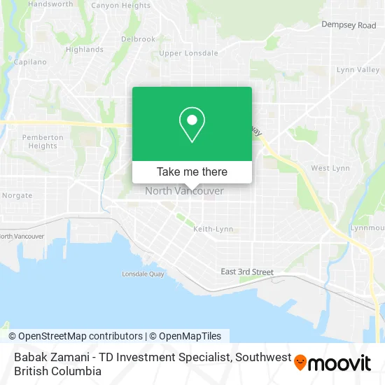 Babak Zamani - TD Investment Specialist map