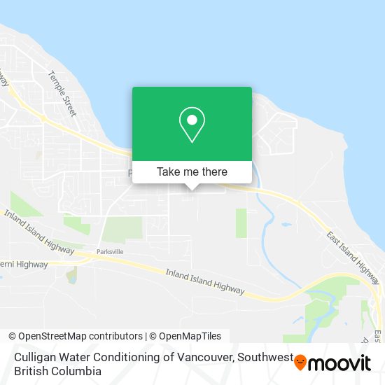 Culligan Water Conditioning of Vancouver map