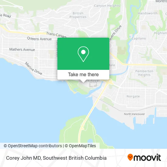 Corey John MD map
