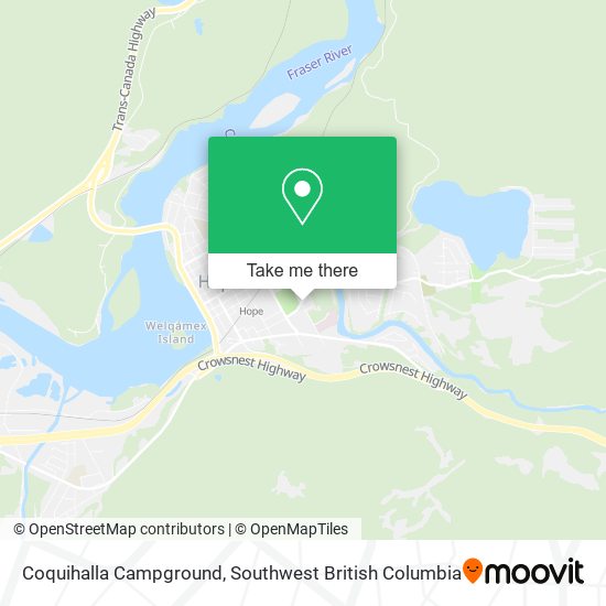 Coquihalla Campground map