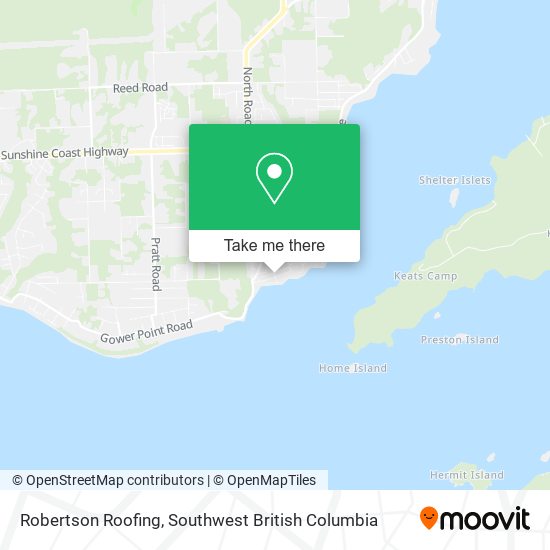 Robertson Roofing map