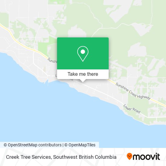 Creek Tree Services map