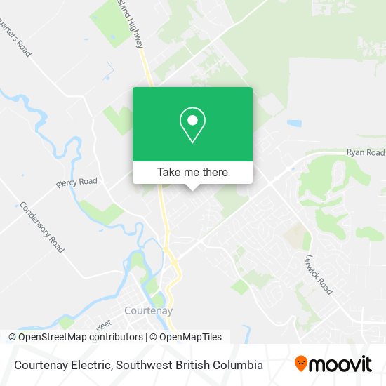 Courtenay Electric map