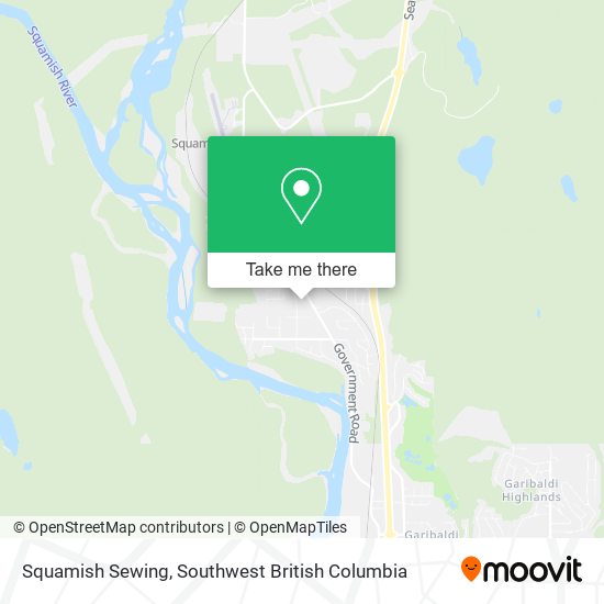 Squamish Sewing map