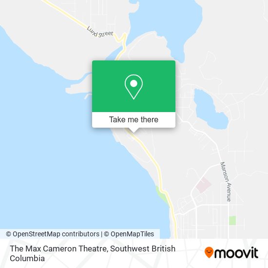 The Max Cameron Theatre map
