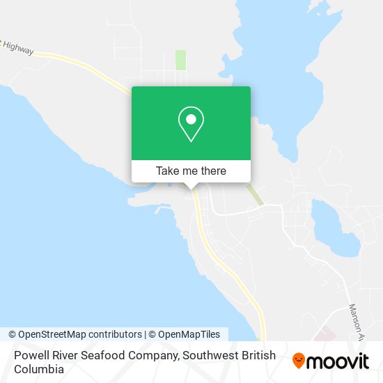 Powell River Seafood Company map