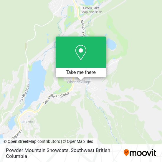 Powder Mountain Snowcats map