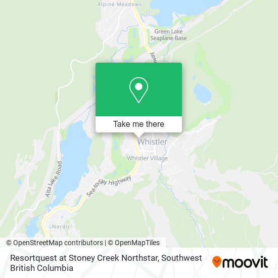 Resortquest at Stoney Creek Northstar map