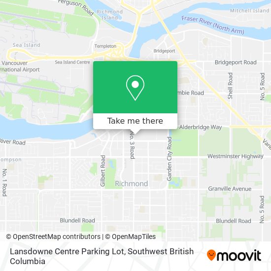 Lansdowne Centre Parking Lot map