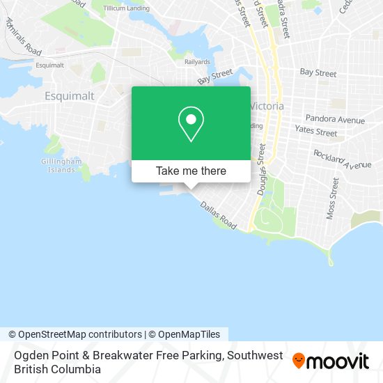 Ogden Point & Breakwater Free Parking plan