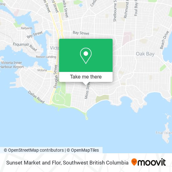 Sunset Market and Flor map