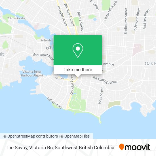 The Savoy, Victoria Bc map