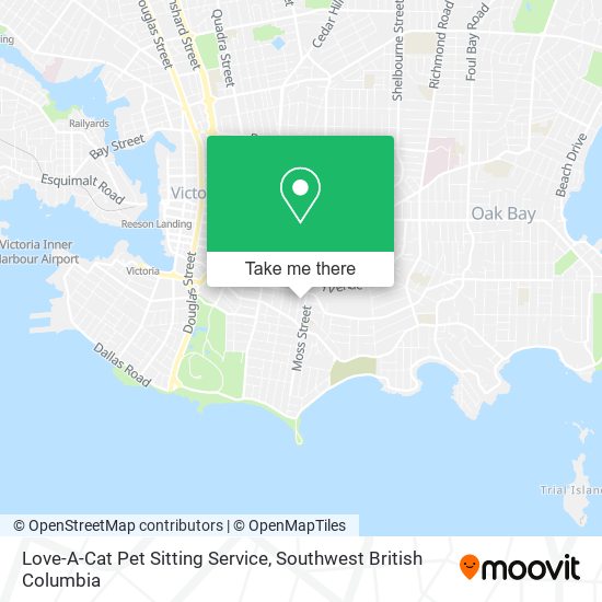 Love-A-Cat Pet Sitting Service map