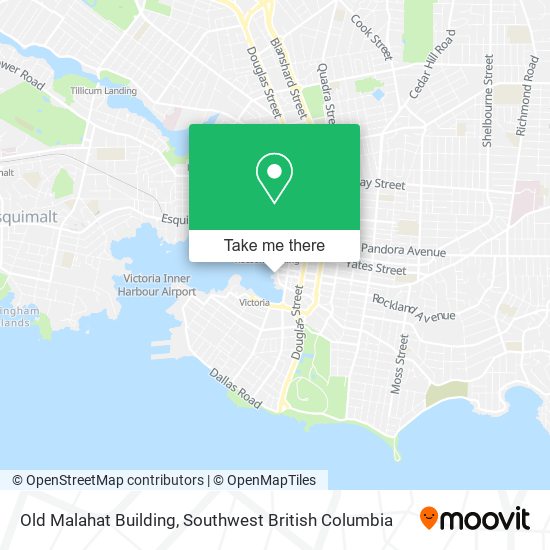 Old Malahat Building map