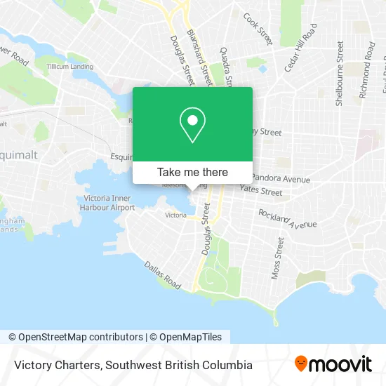 Victory Charters map