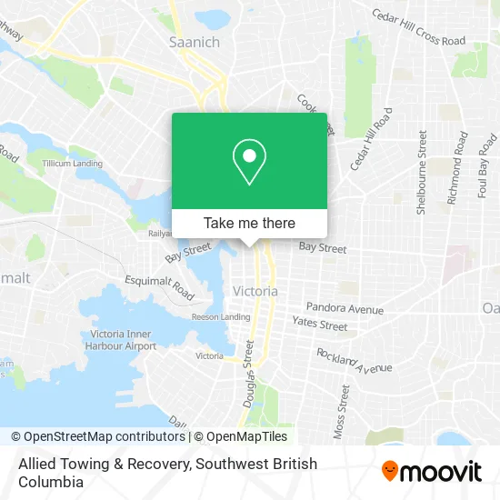 Allied Towing & Recovery map