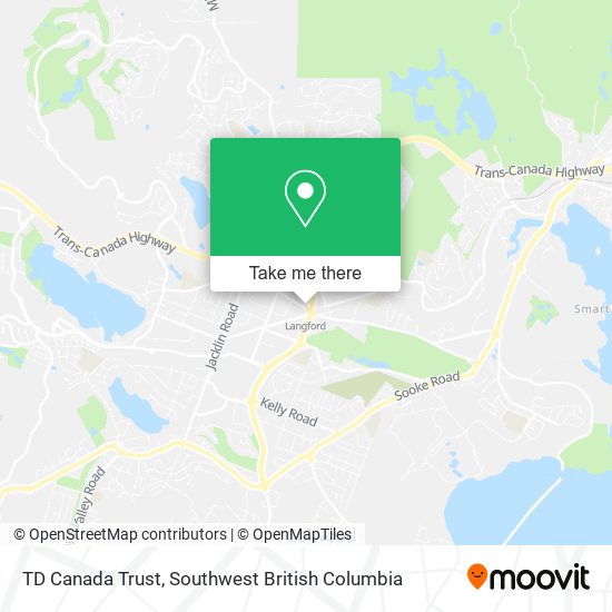 TD Canada Trust map