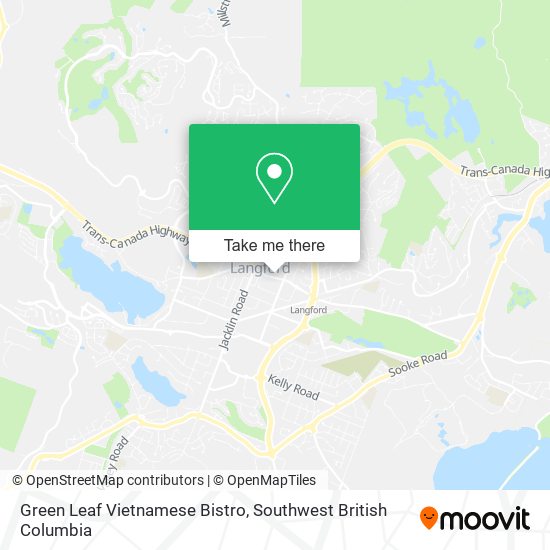 Green Leaf Vietnamese Bistro plan