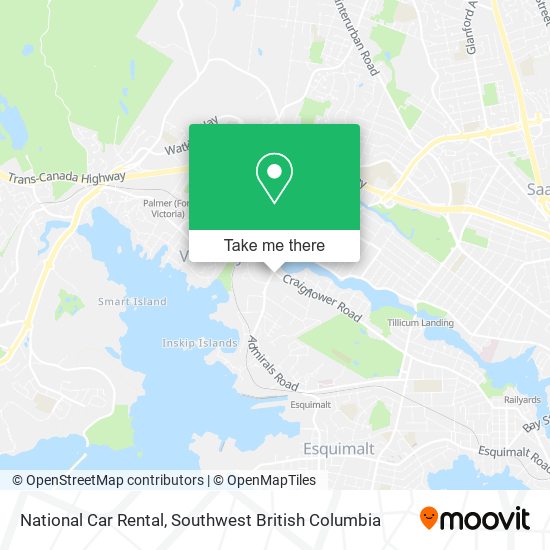 National Car Rental map