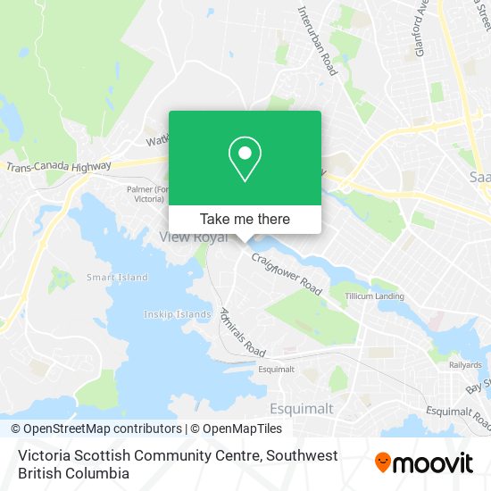 Victoria Scottish Community Centre map