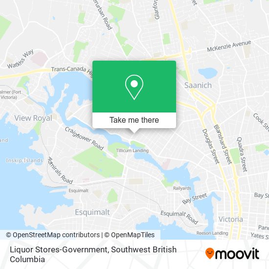 Liquor Stores-Government map