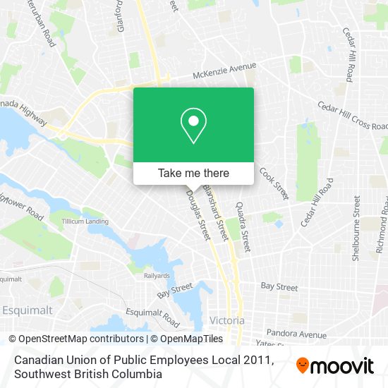 Canadian Union of Public Employees Local 2011 map