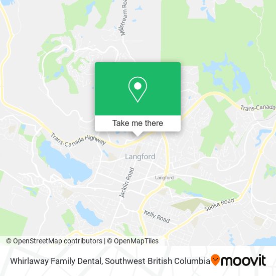 Whirlaway Family Dental map