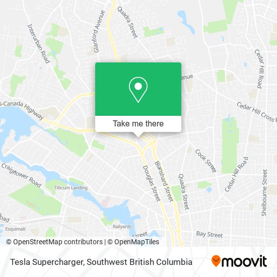 Tesla Supercharger map