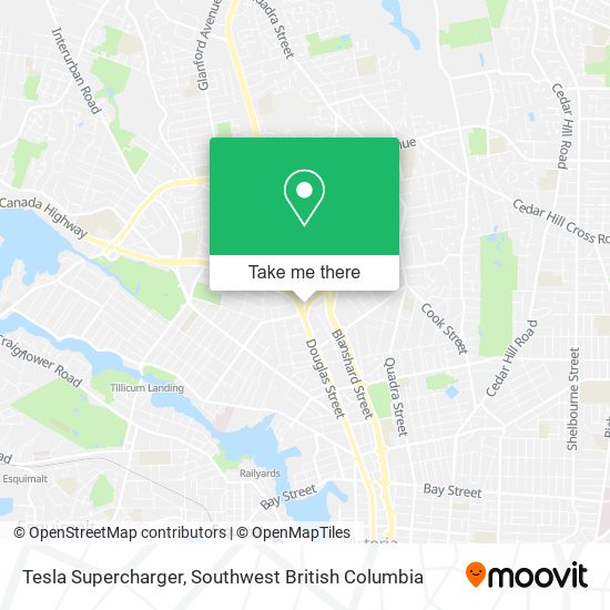 Tesla Supercharger map