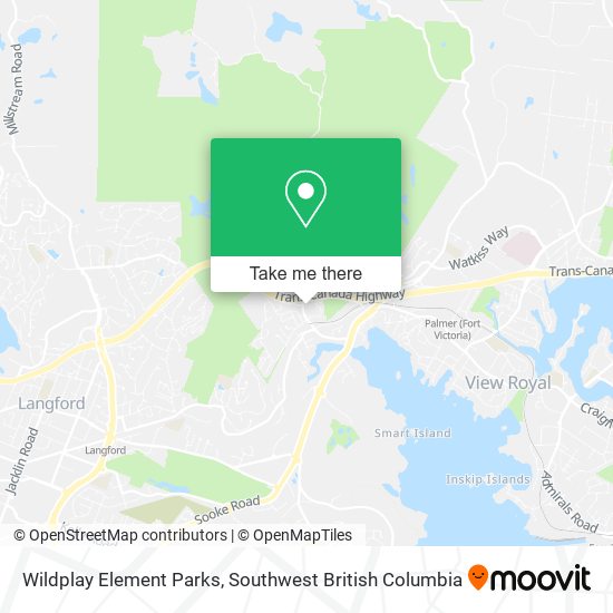 Wildplay Element Parks map