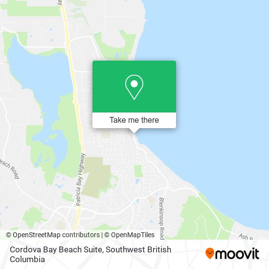 Cordova Bay Beach Suite map