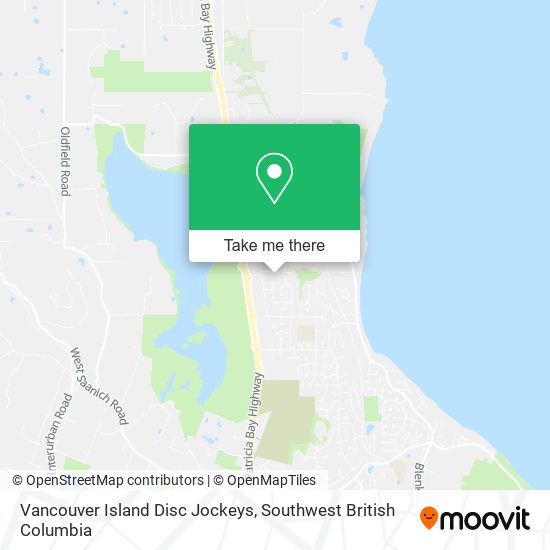 Vancouver Island Disc Jockeys map