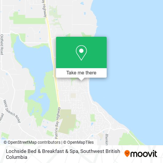 Lochside Bed & Breakfast & Spa map