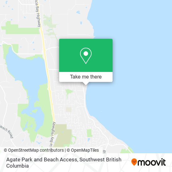 Agate Park and Beach Access map