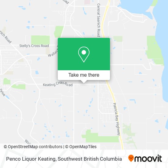 Penco Liquor Keating map