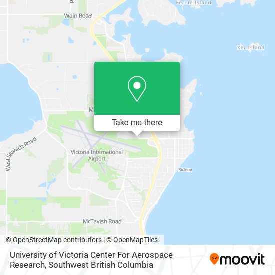 University of Victoria Center For Aerospace Research map