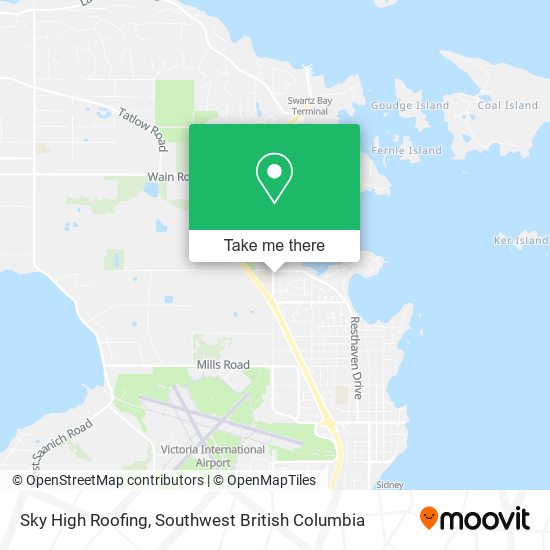 Sky High Roofing map