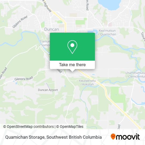 Quamichan Storage plan