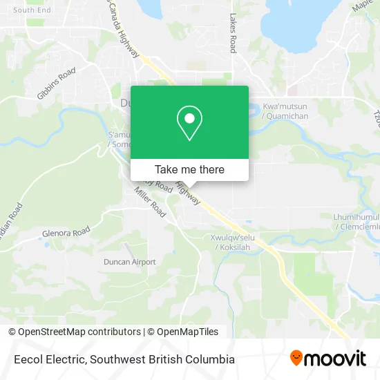 Eecol Electric map
