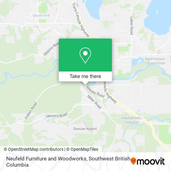 Neufeld Furniture and Woodworks map