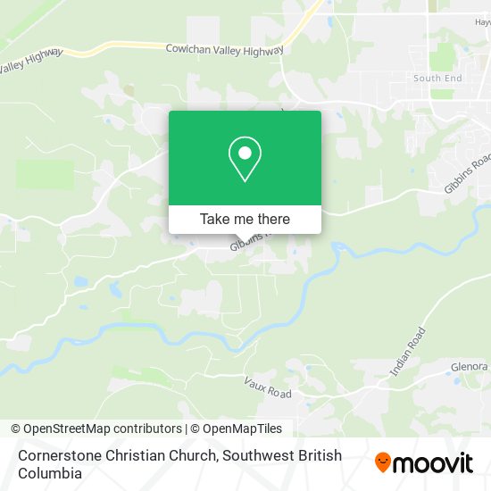 Cornerstone Christian Church map